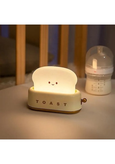 Novahub Yeşil Dynamics Ekmek Makinesi Duygusal Led Gece Lambası 4w Taşınabilir Açık Kamp Atmosfer Işığı Zamanlama Fonksiyonu İle Yeşil Yeşil