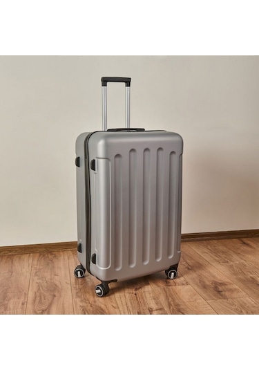 Hoffmanns Canal Air Büyük Boy Abs Valiz - Gümüş - 76x52x30 Cm Gümüş