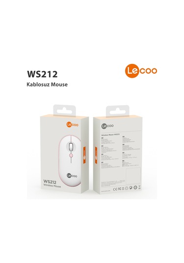 Lecoo WS212 Kablosuz 1600DPI 4 Tuşlu Optik Mouse