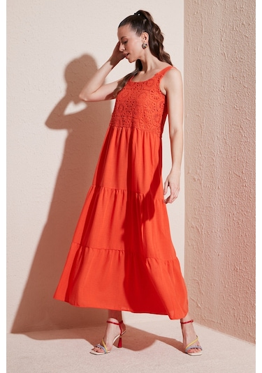 Lela Kadın Elbise 611el010 Mercan