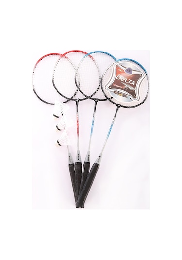 Delta 4 Badminton Raketi 3 Badminton Topu Çantalı Grup Seti