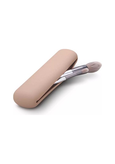 Moveevo 2 Paket Seyahat Makyaj Fırçası Tutucu, Silikon Trend Ve Taşınabilir Kozmetik Yüz Fırçaları Tutucu, Seyahat İçin Yumuşak