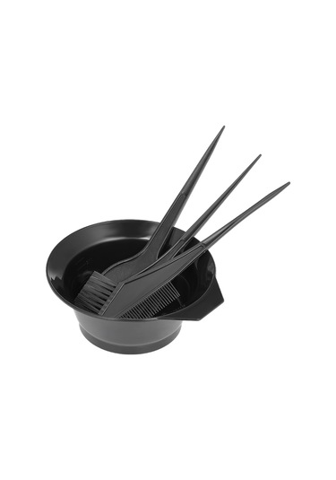 Vkemall "4 Parça Saç Boyama Seti - Profesyonel Boya Fırçası, Tarak Ve Ölçekli Kase İçeren Salon Kalitesi"