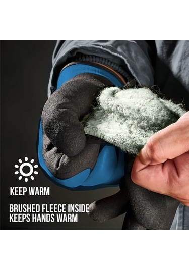Techbloom Xl Erkek Ve Kadın Kışlık İş Eldiveni Soğuk Hava Dokunmatik Termal Depo Balıkçılık İnşaat