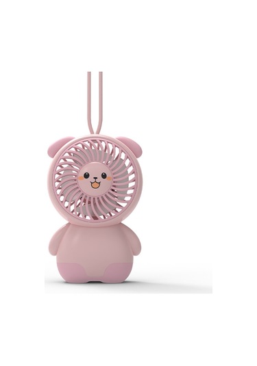Aurora Karikatür Sevimli El Tipi Mini Fan Usb Şarjocuk Taşın Değil Fan Mavi
