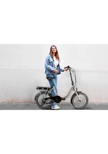 Alba Fold E Std Katlanır Elektrikli Bisiklet Lcd Gösterge 36v 7,8ah Batarya V-fren Siyah
