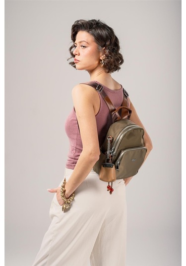 Ççs Kadın 18025 Sırt Ve Omuz Çantası Yeşil