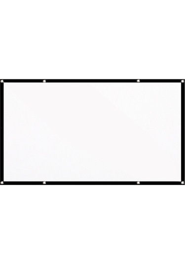 Lemestar 120 İnç 16:9 Projeksiyon Ekranı Taşınabilir Hd Projektör Ekranı Katlan Siyah Ve Beyaz