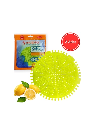 Mulpex Limon Kokulu Pisuvar Süzgeci 2 Adet 15 x 15 CM