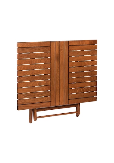 Bahçeme Kaş 80x140 Katlanabilir Bahçe Masası Ceviz