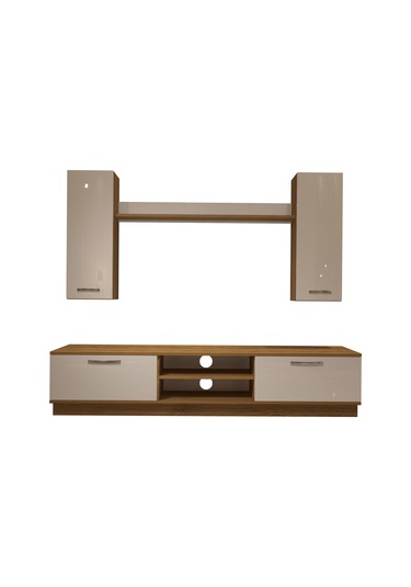 Decoraktiv Eko 5db Mdf Dvd Tv Ünitesi Tv Sehpası Pera - Beyaz