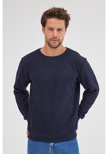 Comeor Erkek Lacivert Standart Fit Normal Kesim Pamuklu Basic Bisiklet Yaka Sweatshirt Lacivert Comeor Erkek Lacivert Standart Fit Normal Kesim Pamuklu Basic Bisiklet Yaka Sweatshirt Lacivert