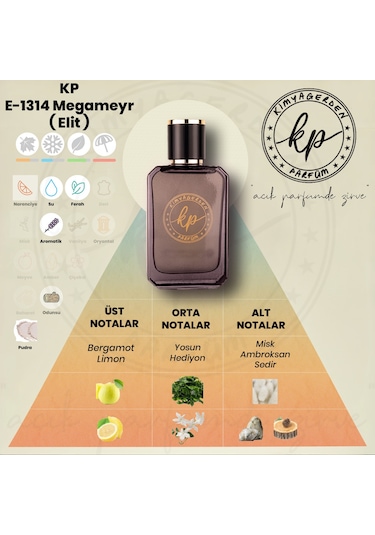 Kimyagerden E-1314 Erkek Parfüm EDP 50 ML