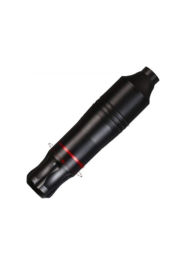 Magideal Profesyonel Kartuşlu Dövme Makinesi Kalem Döner Set Ayak Pedalı Siyah