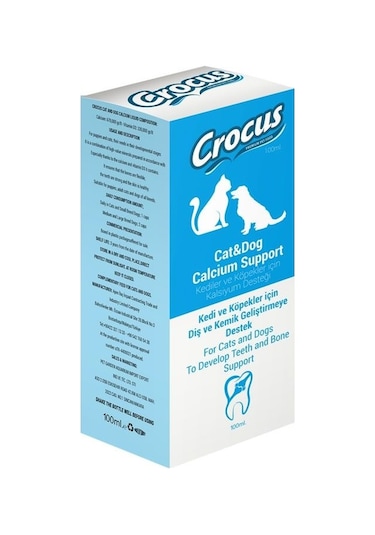 Crocus Kedi & Köpek Kalsiyum Destek 100 ML