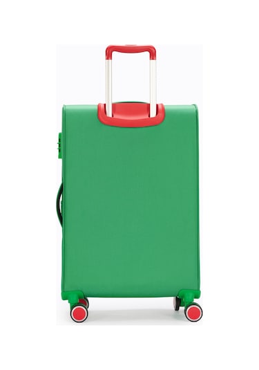 Benetton Büyük Boy Kumaş Valiz Yeşil Bnt2800