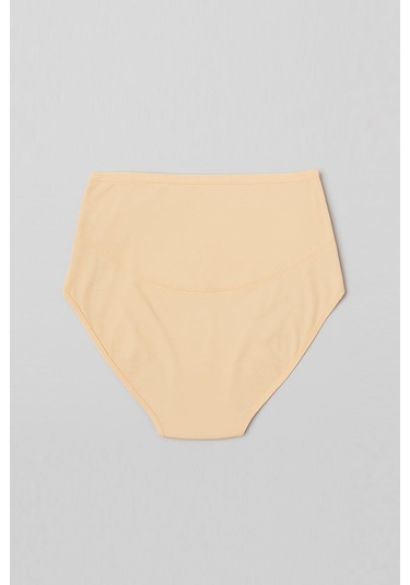 Kompedan Kadın Yüksek Bel Hamile Külot Seti Yumuşak Pamuklu Siyah - Ten Rengi