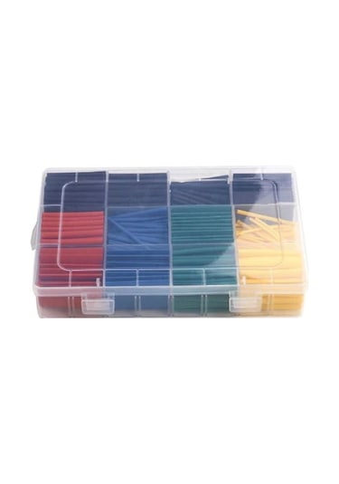 Rfkumanda-Renkli Makaron Seti 530 Adet Kutulu,Isı İle Daralan Kablo Shrink