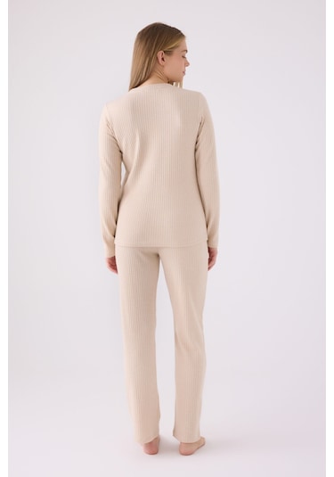 Pierre Cardin Kadın Krem Pijama Takımı Pc8908-s-v3 Krem