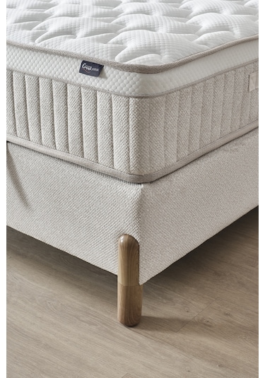 Bohem Prime Tek Kişilik Uyku Seti Pocket Yaylı Yatak, Sandıklı Baza, Başlık 3 Lü Set 100 x 200