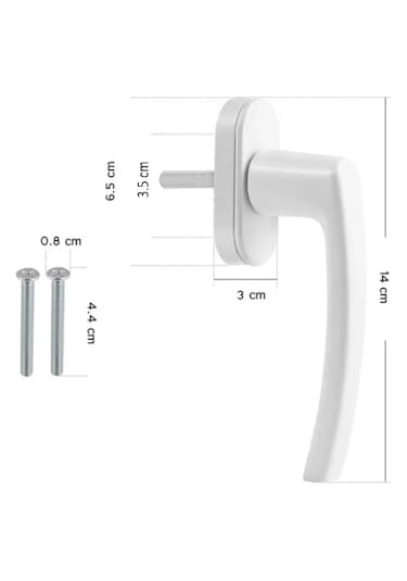 Pvc Pimapen Plastik Pencere Kolu Balkon Sürme Kapı Kolu