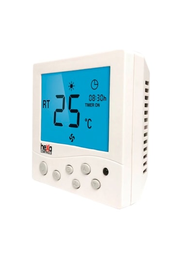 Hexa Controls RT226-R4-B Sıva Üzeri 2/4 Borulu Fan Coil Termostatı