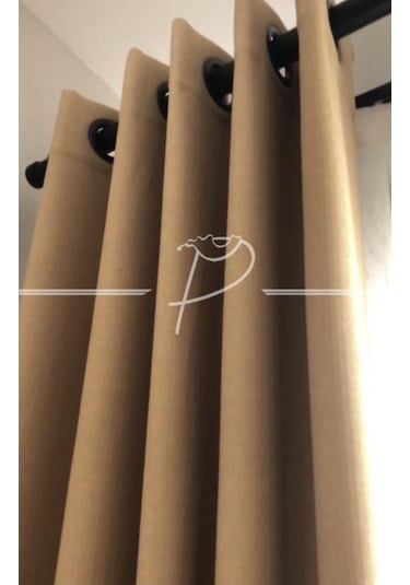 Fon Perde Kapsüllü Kuşgözü Keten Fonluk Aplim Desen