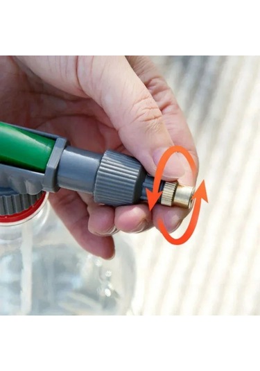 Lemestar Plastik Çeşitli Şişelere Uyumlu Bahçe Sulama Spreyi - Dezenfeksiyon Ve Araç Yıkama İçin 29cm Hacimli Sprey Başlığı
