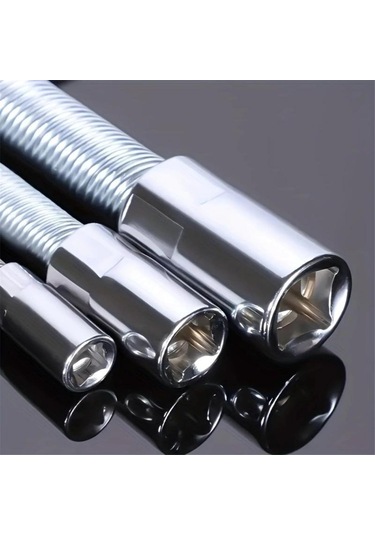 Evrensel Elektrikli Anahtar Soketi, 3 Sayımlı Bükülebilir Esnek Şaft