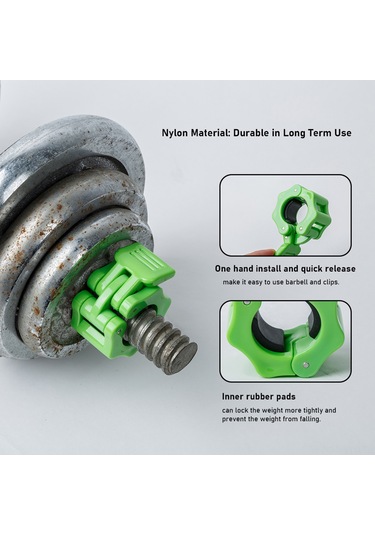 Symbee 25mm Nylon Halter Klipsi, Hızlı Montaj, Güçlü Tutma, Güvenli Egzersiz, Sırt Çalışması, Dört Renk Seti Siyah+mavi+yeşil+kırmızı