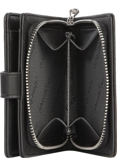 Cengiz Pakel Kadın Mini Boy Çıt Çıt Detaylı Cüzdan 65315 - Siyah 65315-siyah Siyah