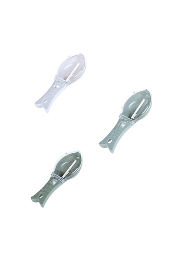 Cbtx 3 Parça Ct1682 Kalınlaştırılmış Plastik Balık Pulları Çekme Makinası Kapaklı Beyaz