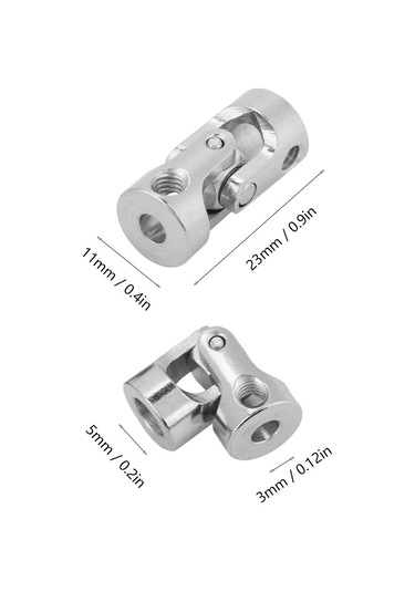 Wezone 4 Adet Metal Universal Eşleşme 23mm Uzunluk, 11mm Dış Çap, 3 5mm İç Çap - Model Araçlar, Gemi Ve Robotlar İçin Döner Hareketi Aktarıcı