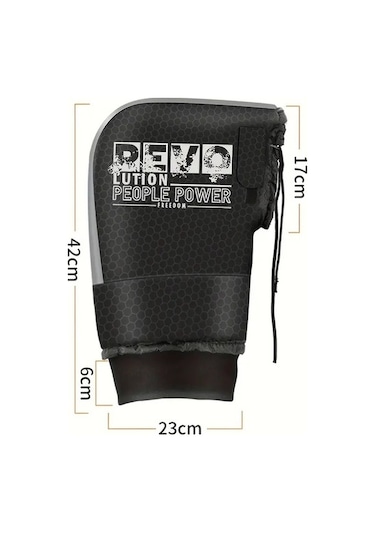 Other Motosiklet Gidon Kılıfı, Su Geçirmez, Rüzgar Geçirmez, Kalınlaştırılmış, Sıcak, Pamuklu Gidon Kılıfı, Küçük Boy C Ts Standart