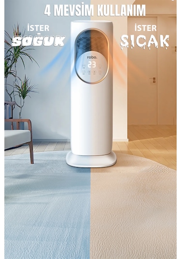 Robo Uzaktan Kumandalı Sıcak Soğuk Hava Isıtıcı Soğutucu Ünite