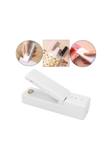 Suntek Mini Çanta Mühürleyen Usb Şarj Edilebilir Beyaz Beyaz