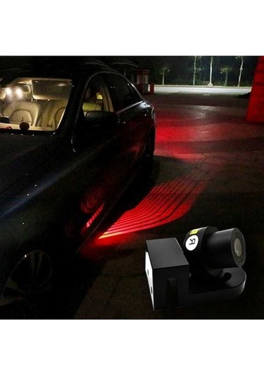 Wondernest 2 Adet Dc 8-36v Hayalet Gölge Melek Kanat Projeksiyon Lamba Araba Kapı Led Karşılama Işığı Kırmızı Kırmızı Işık