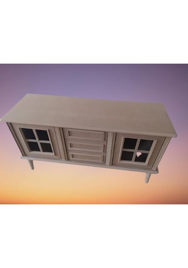 Bengimobilya Tv Sehpası Windovs Nakış Model Kayın Torna Torna Retro Ayak Ham (481981965)