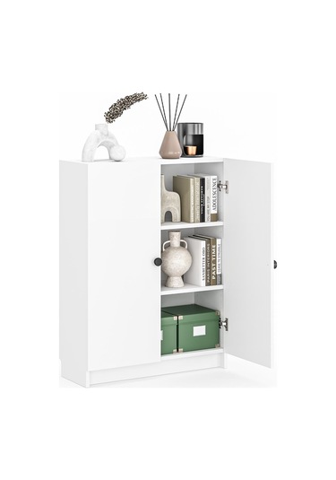 Bili Yatay Kitaplık 3 Raflı 2 Kapaklı Çok Amaçlı Ofis Salon Çalışma Odası Kütüphane Rafı Beyaz Beyaz Bili Yatay Kitaplık 3 Raflı 2 Kapaklı Çok Amaçlı Ofis Salon Çalışma Odası Kütüphane Rafı Beyaz Beyaz