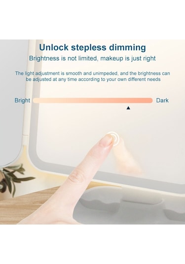 Ctbx Üç Katlı Kare Makyaj Aynası