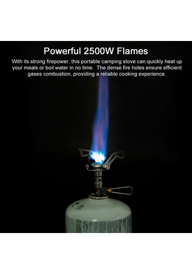 Mountainhiker-taşınabilir Kamp Sobası Sırt Çantasıyla Seyahat Gazları,y28626 Gri