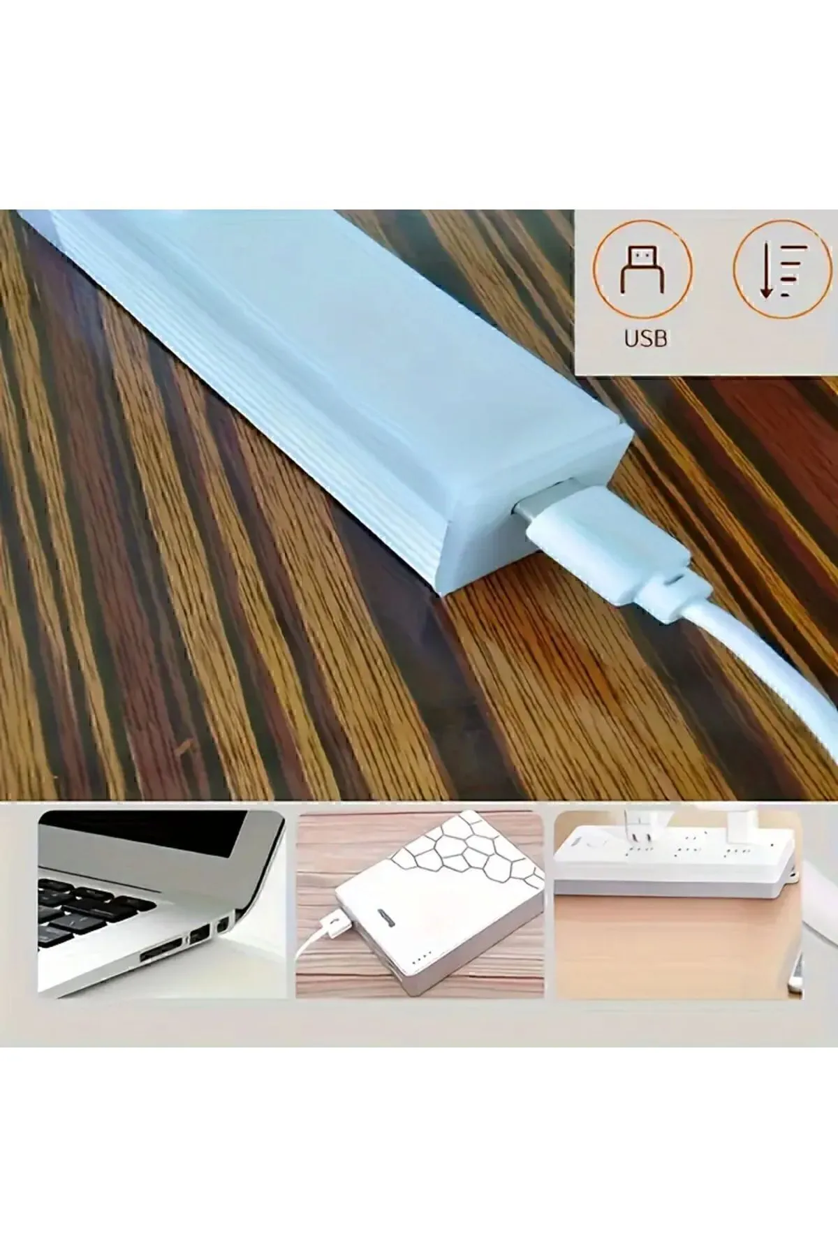 Hareket Sensörlü Led Lamba 30 Cm Beyaz Beyaz