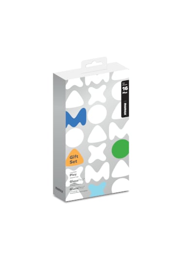 Momax iPhone 16 Plus Uyumlu Kılıf + Ekran Koruyucu + Lens Koruyucu Bundle Set