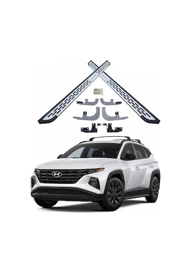 Hyundai Tucson Yan Basamak Kromlu Model 2022-2024 Arası Uyumlu