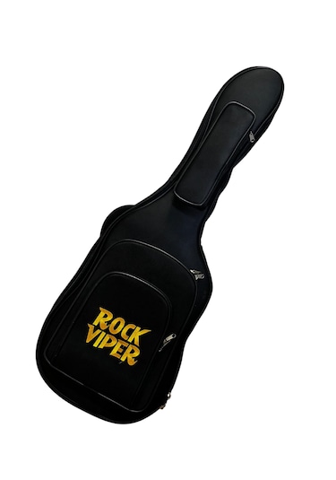 Rock Viper Gold Siyah Profesyonel Kalın Pedli Elektro Gitar Kılıf