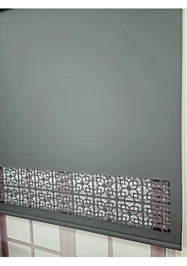 Stor Perde Desenli Lazer Kesim Kalın Kumaşlı Ml105