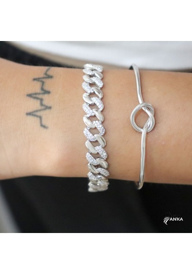 925 Ayar Gümüş Zarif Gurmet Bileklik N11.3929