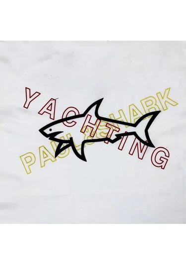 Paul Shark Baskılı Temel Kalın Pamuklu Tişö 422900029 Beyaz