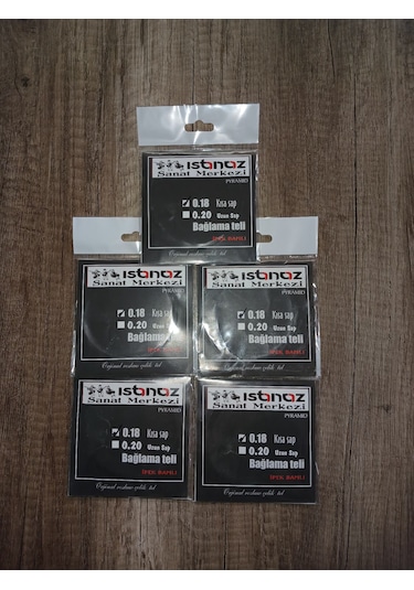 Istanaz 0.18 Kısa Sap Bağlama Teli 5'li Set