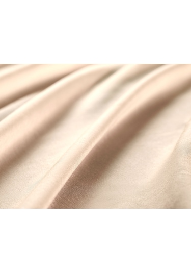 Ciel Tek Kişilik %100 Pamuk Lastikli Saten Çarşaf - Bej 8684427179253 Ekru